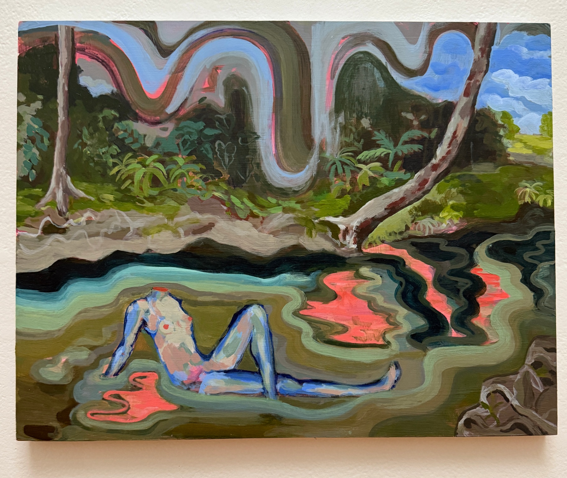 The Earth Dreams the Woman painting by Sofia Lovera